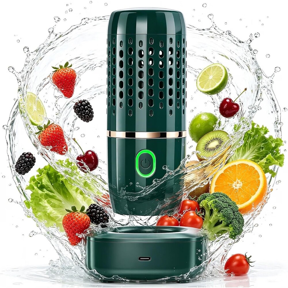 Wireless Produce Cleaner Device for Washing Veggie fruit Grains Rice